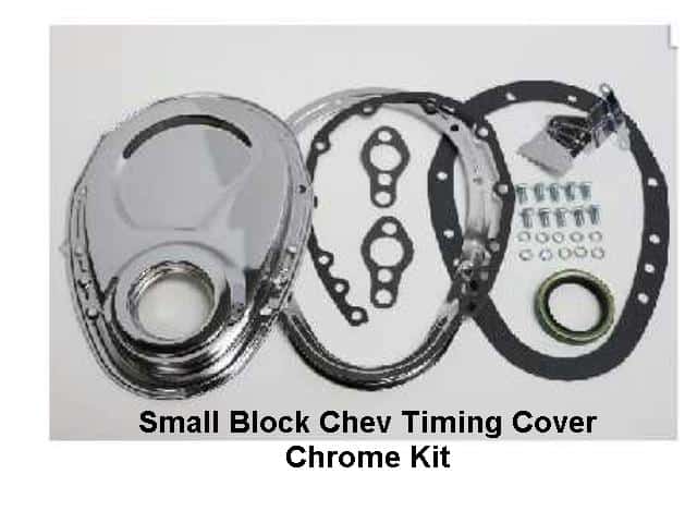 Timing Cover: Chev Chrome Kit